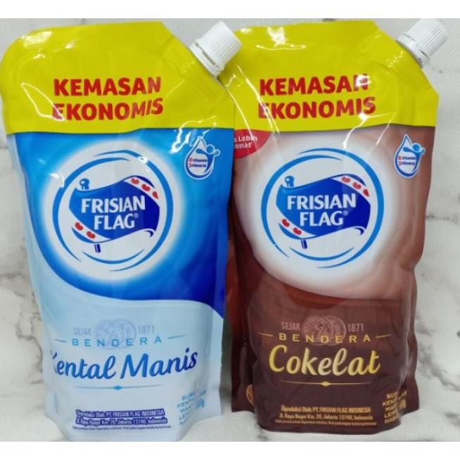 

FRISIAN FLAG BENDERA KRIMER SUSU KENTAL MANIS POUCH 545 GR PUTIH COKLAT Nugi