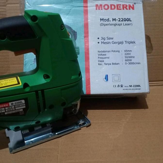 Mesin Gergaji Jigsaw MODERN M 2200 L (Variable Speed + Laser)