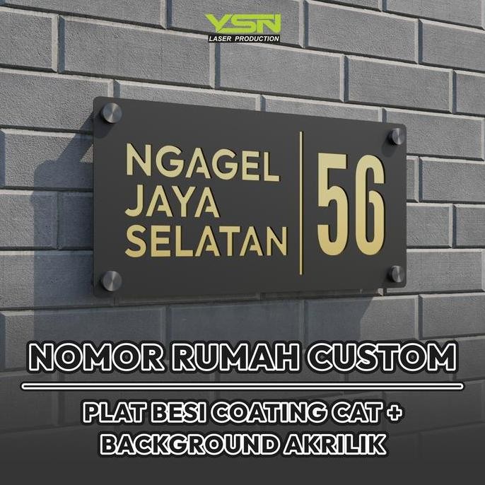 NOMOR RUMAH PLAT BESI