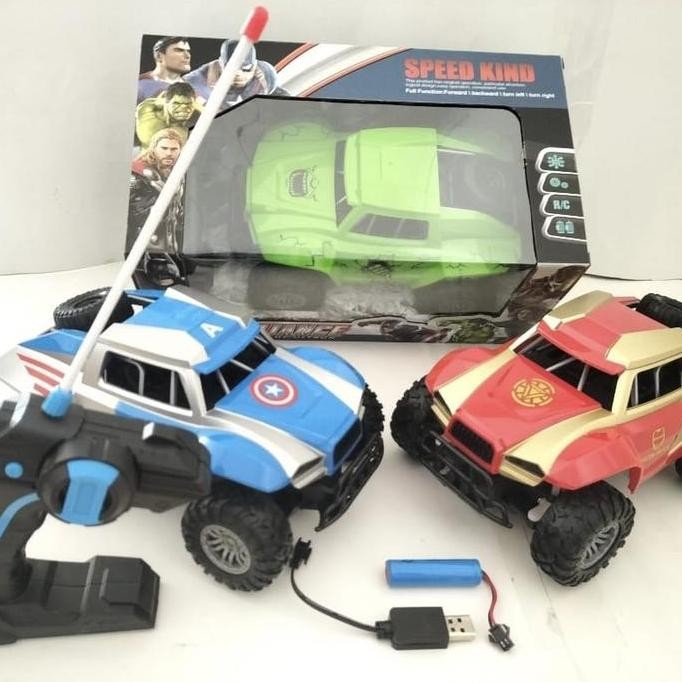 Mainan mobil Remote Control Mobil balap super hero 2