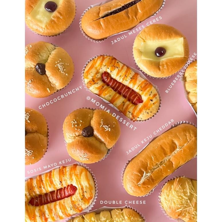 

Roti Butter Mix / Roti Isi / Roti Aneka Varian Rasa / Roti Sosis / Roti Coklat / Roti Keju / Roti Jadul / Roti Premium Nugi