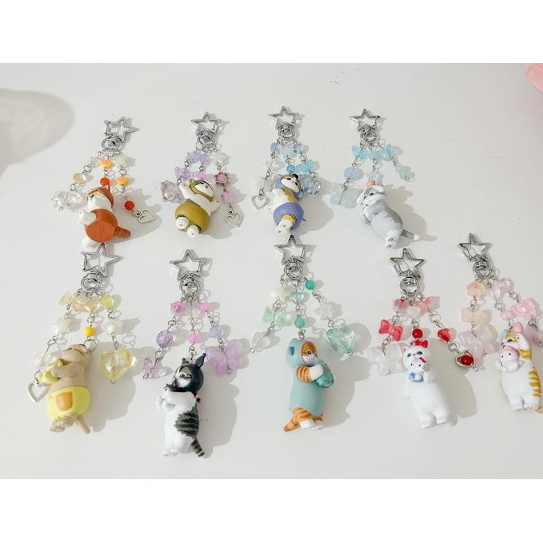 Pinkyystar/Mofusand Keychain|Mofusand X Sanrio|Mofusand Sanrio Keychain Nugi