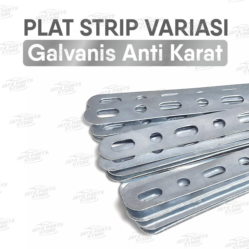 

Plat Strip Variasi Galvanis, Plat Penggaris Lubang Bulat-Oval Serbaguna, DIY Modifikasi Hobbyst