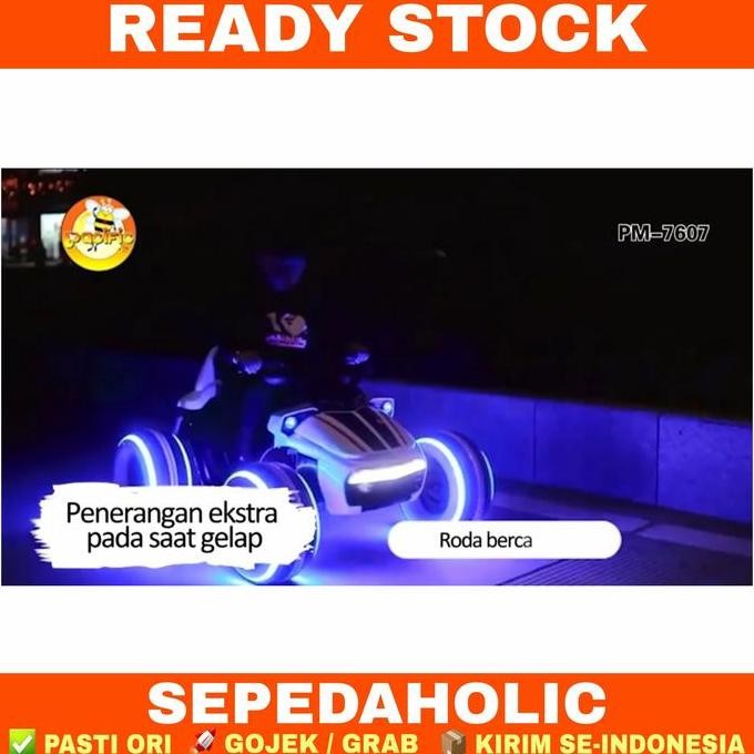 Mobil Mobilan Aki Anak PACIFIC PM 7607 ATV Mainan Remote Control