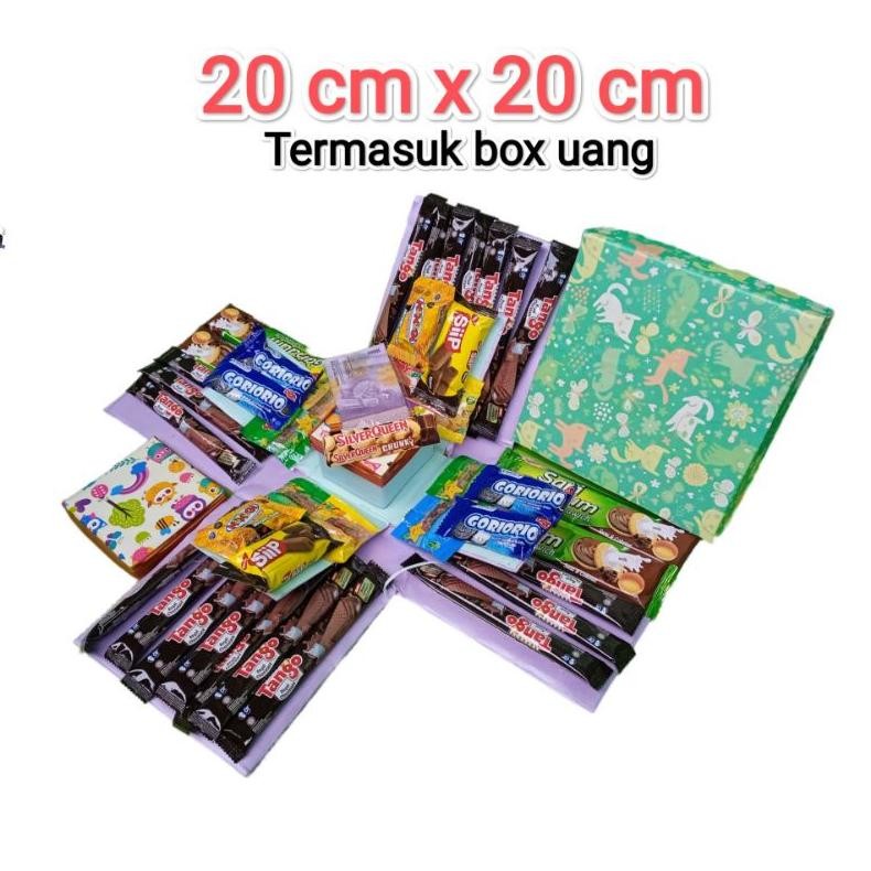 explosion box kado snack layer 1dan 2 ulang tahun Nugi