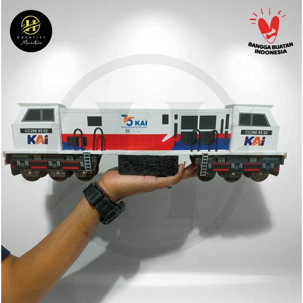 Miniature Lokomotif cc206 Livery 75th KAI