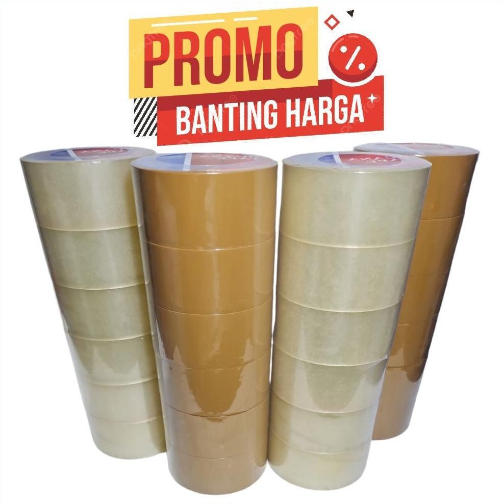 

Berkualitas! BANTING HARGA!!! 1 SLOP LAKBAN BENING & COKLAT 100 YARD DIJAMIN KUALITAS TERBAIK ,.