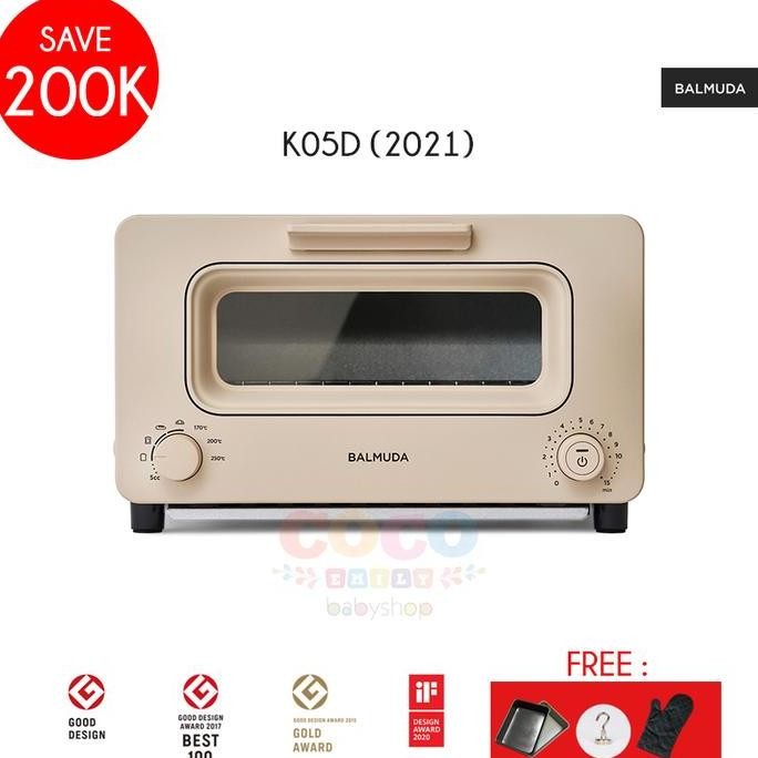 BEBAS ONGKIR - Pre-order BALMUDA K05D The Toaster Steam Oven Toaster 5 Cooking Modes household elect