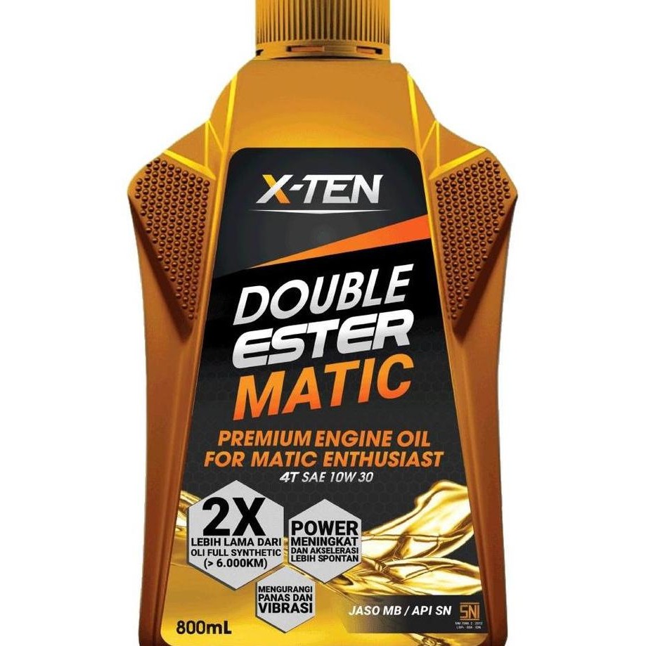 TERMURAH - OLI X-TEN XTEN 10W30 DOUBLE ESTER MATIC HONDA 800ML Mesin Motor