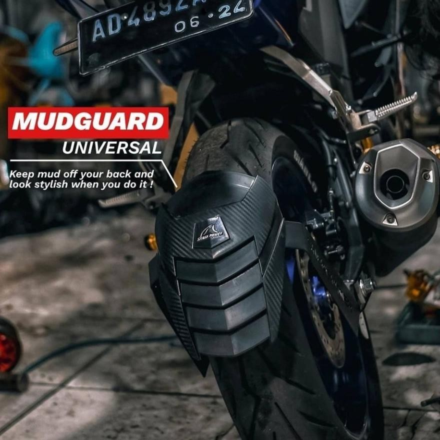 Model Baru [SHARK POWER] Mudguard XABRE NINJA 250 ZX25R Karpet Penahan Lumpur Mud Guard R15 R25 MT15