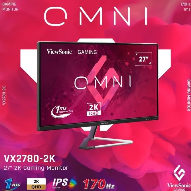 NEW Monitor Gaming ViewSonic VX2780 2K 27" IPS QHD 170Hz