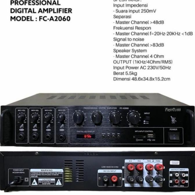 TERBARU - amplifier first class fc 2060 fc a2060