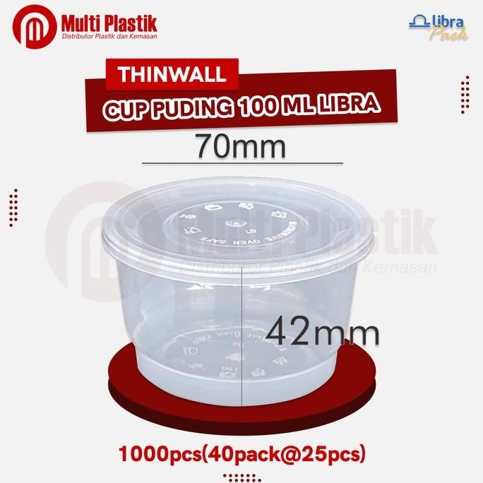 THINWALL CUP PUDING 100 ML LIBRA