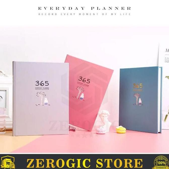 

Buku Diary 365 Hari Hard Cover Journal Notebook Aesthetic Pembatas