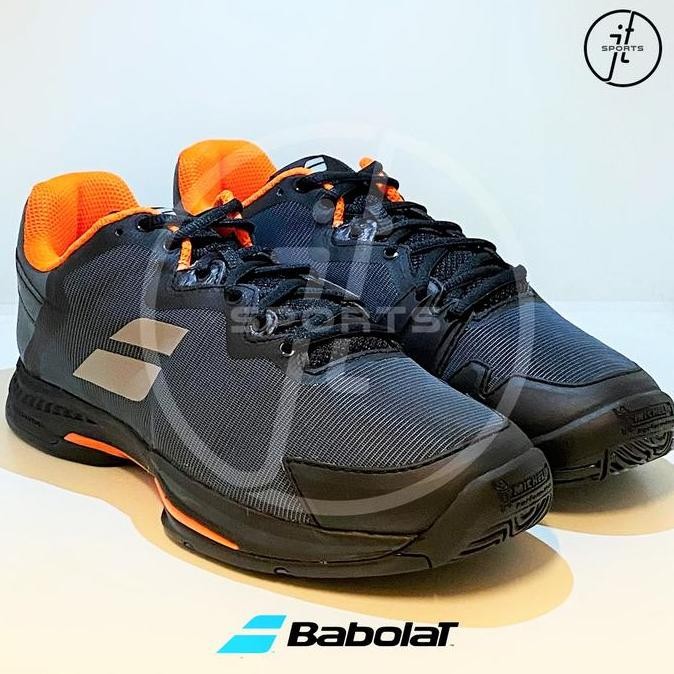 Sepatu Tenis Babolat Sfx 3 Black Orange Tennis Shoes Original