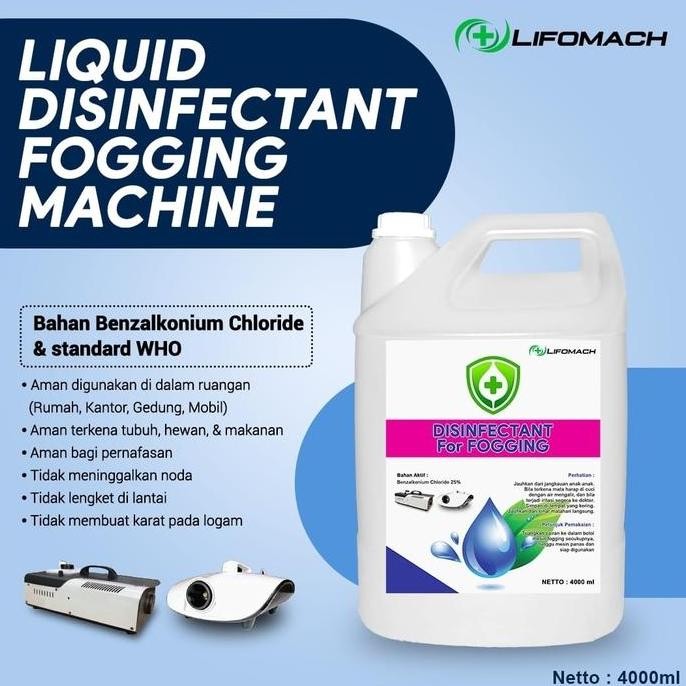 Fogging Liquid Disinfektan Cairan 4L food grade