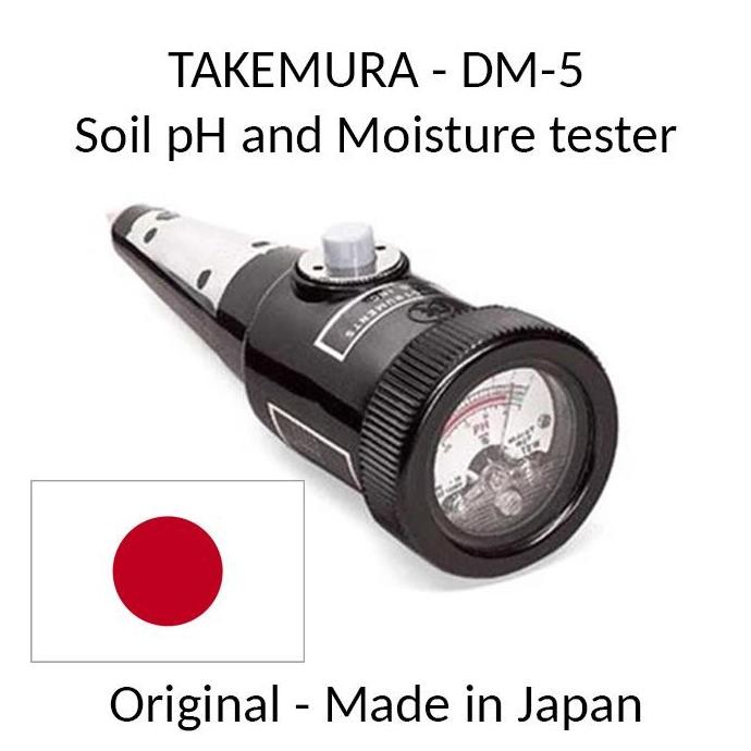 TAKEMURA DM 5/DM5/DM-5 Soil pH & Moisture meter / tester pH tanah
