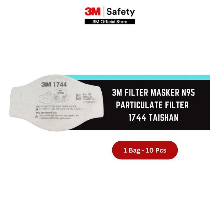 3M Filter Masker N95 Particulate Filter 1744 Taishan - 1 Bag isi 10 pcs