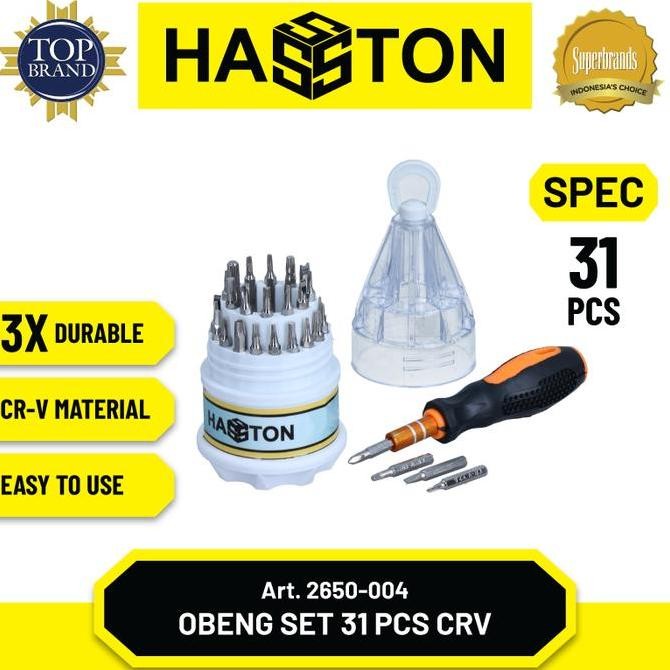 Hasston Obeng CRV Multifungsi Set 31Pcs (2650-004)