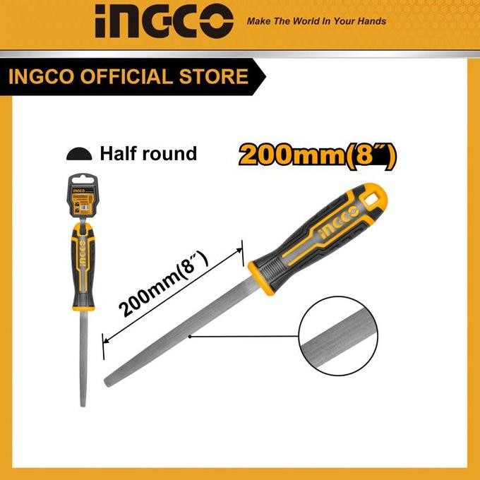 KIKIR BESI SETENGAH BULAT HD 8" / HALF ROUND STEEL INGCO TOOL HSHF088