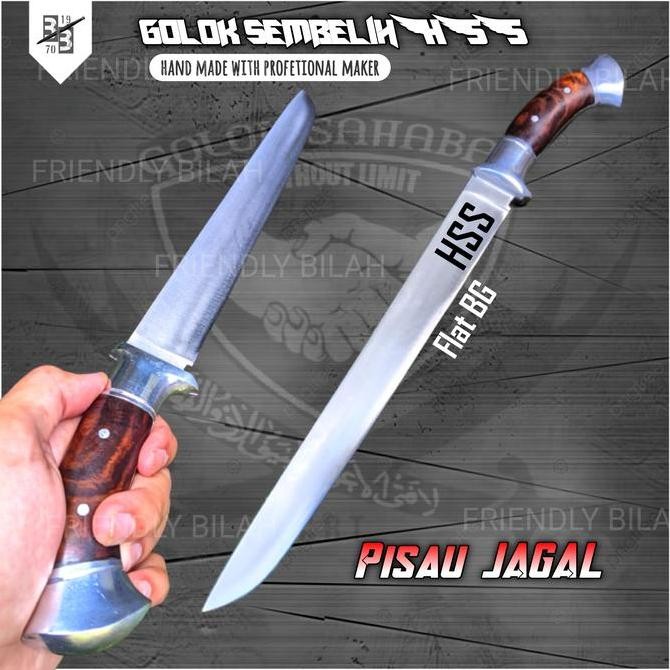 Golok pisau sembelih baja HSS per bearing super tajam siap pakai murah