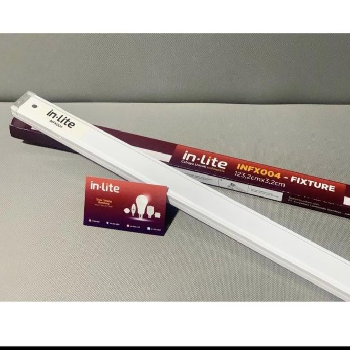 Kap lampu tl t8 120cm Inlite rumah lampu tl t8 LED