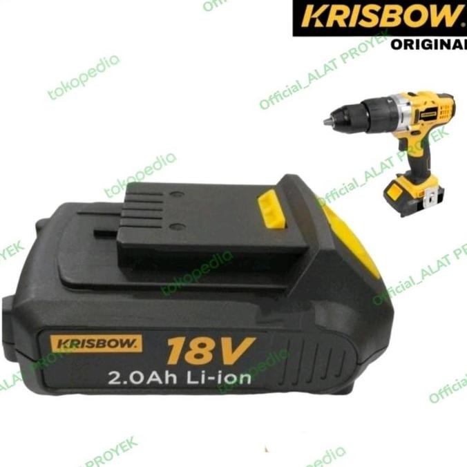 Krisbow Part Baterai Mesin Bor Cordless 18v 2.0ah F/10085869