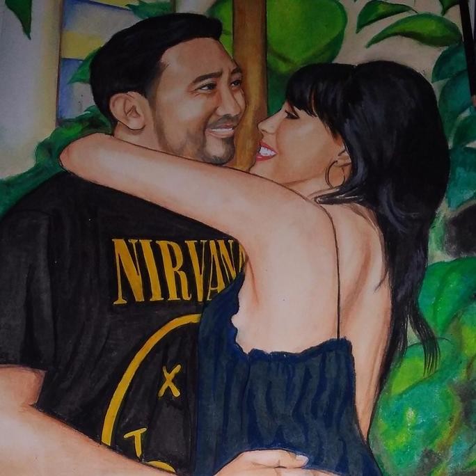 

jasa lukis sketsa wajah handmade
