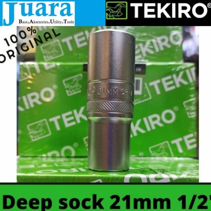 Deep Sock TEKIRO 21mm 1/2" 6pt Kunci Roda Panjang SC- DW0499