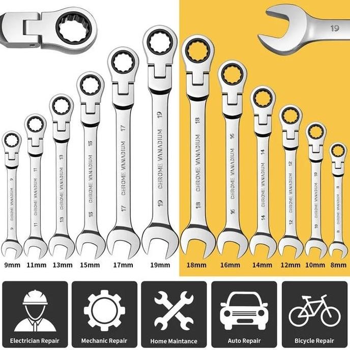 Kunci Ring Pas Rachet OLOEY COMBINATION RACHET Ring Pas Ratchet