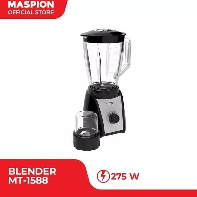 BLENDER MASPION MT-1588 JAR KACA 1,5 LITER MT 1588 GARANSI RESMI Terlaris