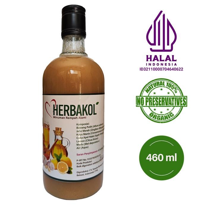 

New Jus Herbal Bawang Putih+Jahe+Lemon Import+Cuka Apel+Madu HERBAKOL