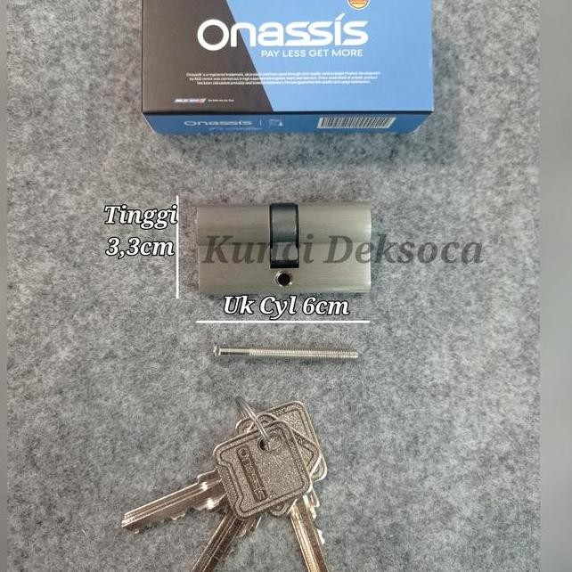 Silinder Kunci Onassis 6Cm Cylinder Pintu 60Mm Onassis
