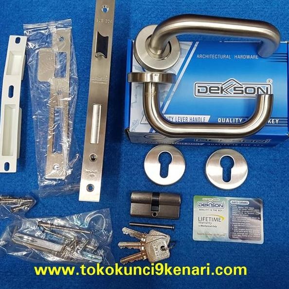 Paket Handle Dekson Lhtr 016 19Mm Sus304 Kunci Il 8485 Cyl 60Mm Sn