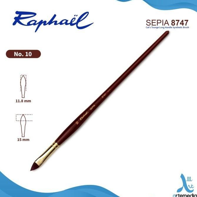 

Terlaris Kuas Lukis Raphael 8747 Cat Tounge Sepia Acryl Synthetic Brush Lh Ready Stok