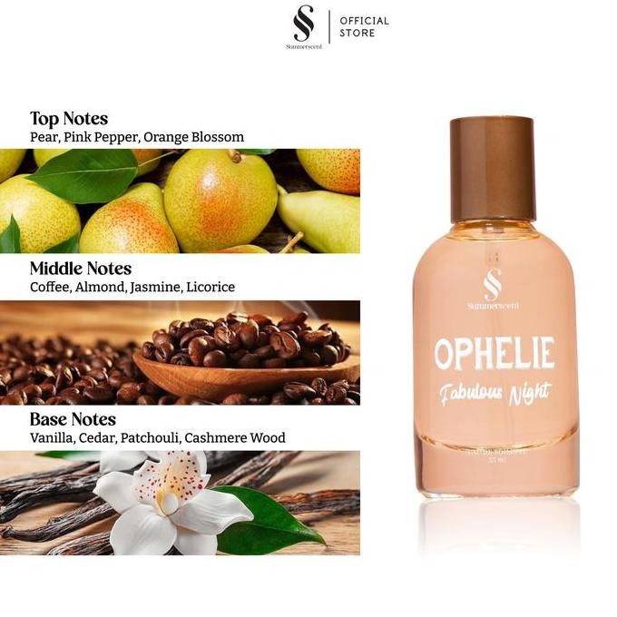 Parfum EDT Ophelie 35ML - Summerscent Parfum - Parfum ophelie