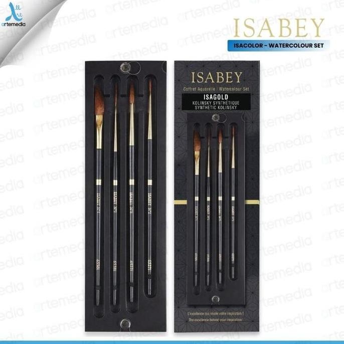 

Terlaris Isabey Isagold Watercolor Brush Kuas Cat Air Set 4 Ready Stok