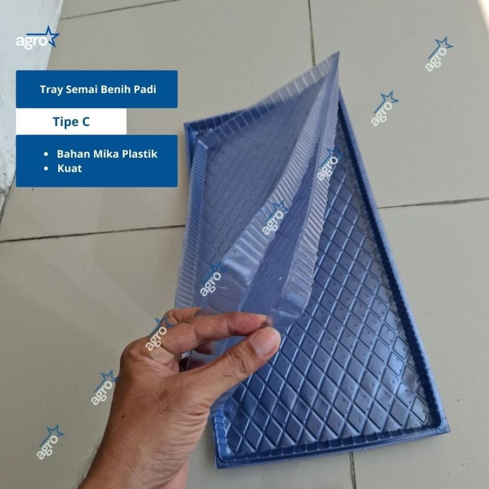 Promo Cod [Tipe C] Tray Semai Benih Padi / Tray Padi / Tempat Semai Padi / Nampan Semai ><