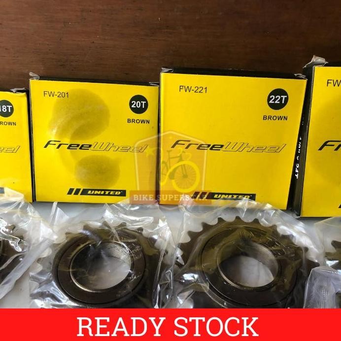 ready Freewheel / Gear Belakang Sepeda United 16T / 18T / 20T / 22T / 24T