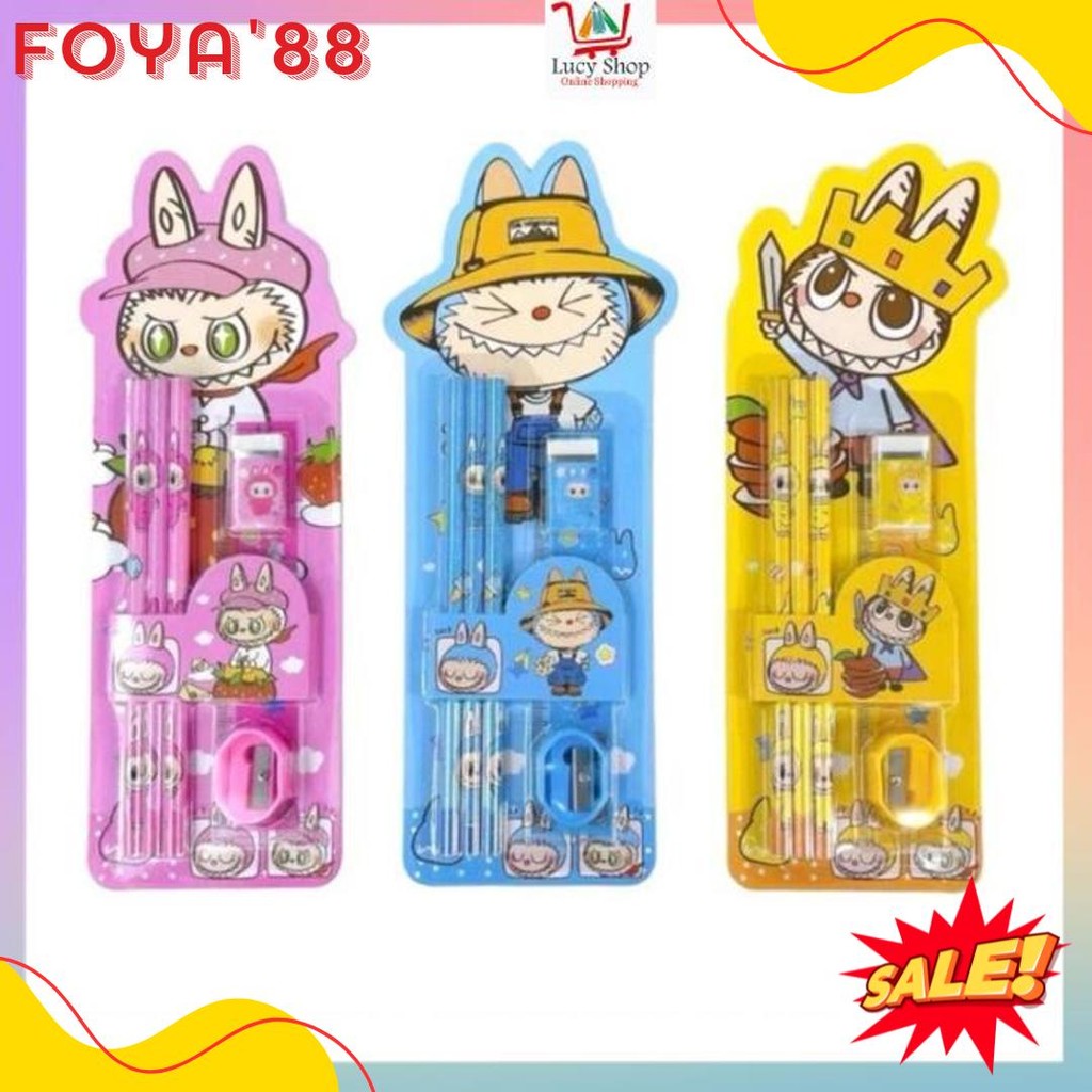 

Set Alat Tulis Anak 6 In 1 Motif Labubu Capybara Stationary Mini Perlengkapan Sekolah Lucu Terlaris! Produk Ini Banyak Dicari