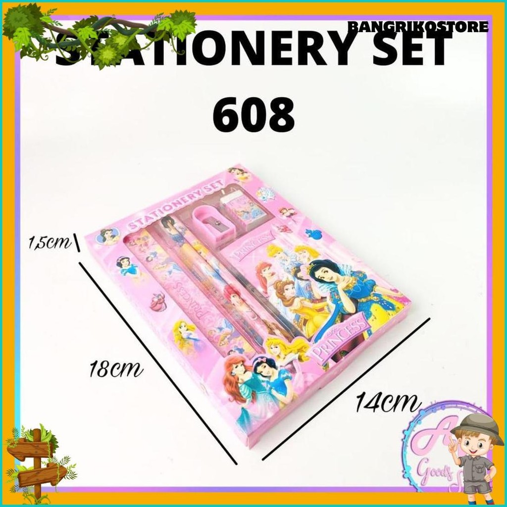 

Stationery Set / Set Alat Tulis / Paket Alat Tulis 6In1 / Stationery Set 6In1 608 Diskon Setengah Harga