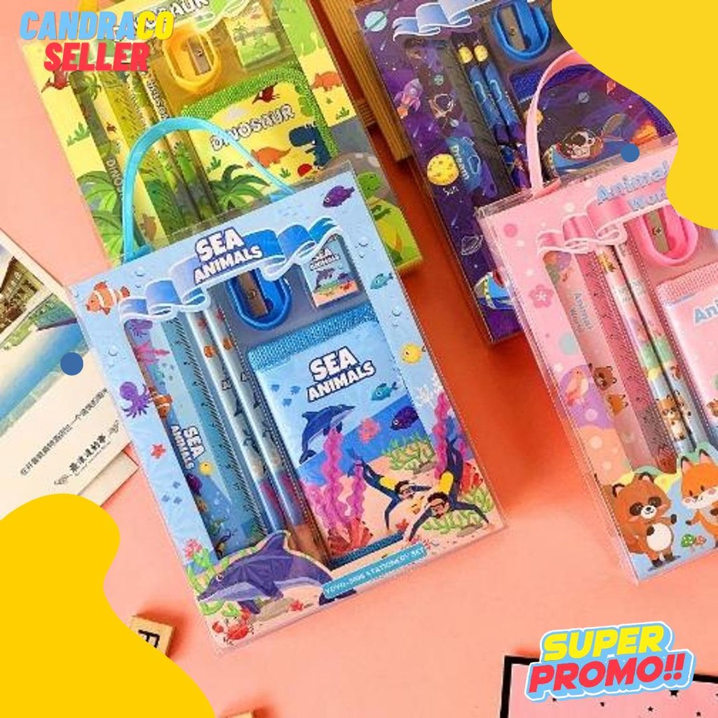 

Gratis Ongkir - S5926 Stationery Set / Alat Tulis Set 6 In 1 Hadiah Souvenir / Paket Alat Tulis + Dompet Anak / Alat Tulis Set Karakter Terlaris! Produk Ini Banyak Dicari