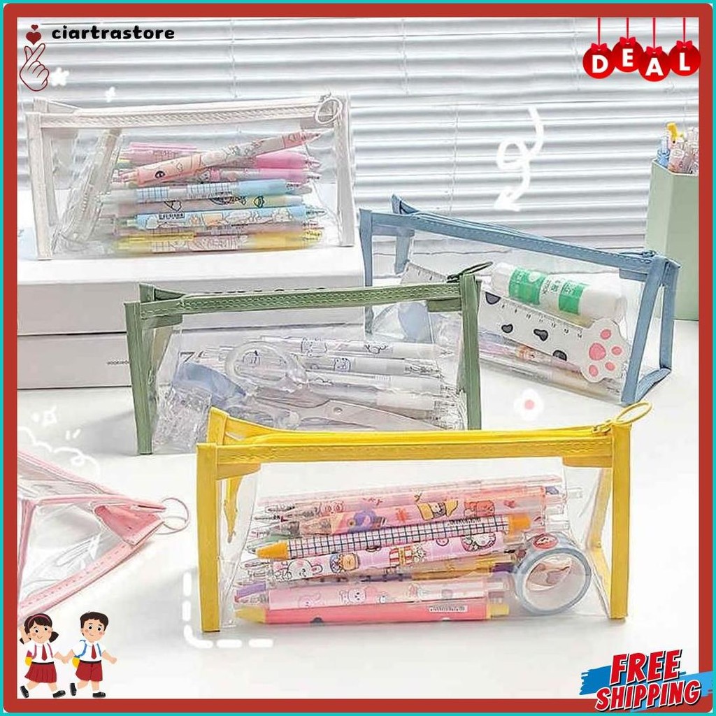 

Winzige Kotak Pensil Transparan Kapasitas Besar Tempat Pensil Aesthetic Pencil Case Large Pen Pouch Lucu Korea Stationery Organizer Tempat Pensil Anak Perempuan Berwarna-Warni Flash Sale! Diskon Hingga 70%
