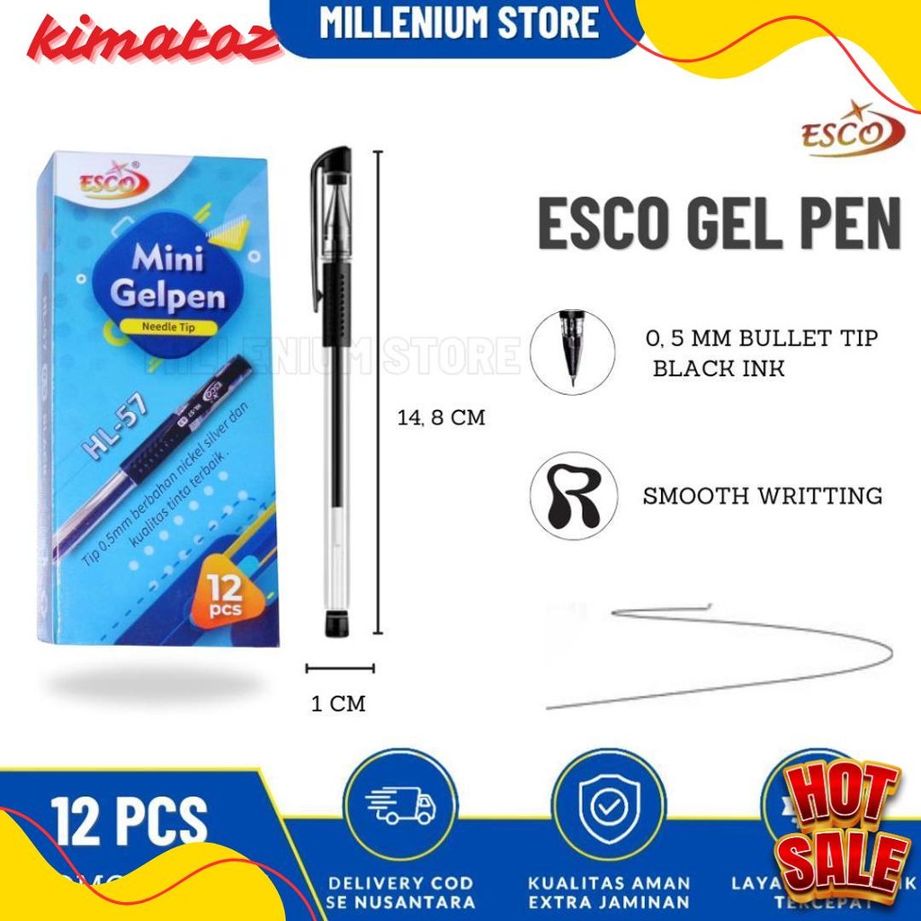 

Promo (12Pcs) Pulpen Gel Hitam Oni-X H802 / Gelpen Hitam 0.5Mm / Bayar Di Rumah / Duta Gemilang Terlaris! Produk Ini Banyak Dicari