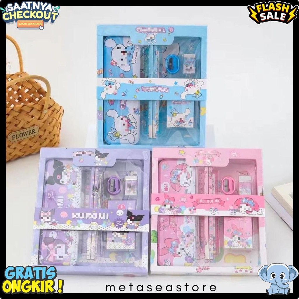 

Dp Set Stationery 7In1 Karakter Kartun Paket Alat Tulis Set 7 In 1 Alat Tulis Anak Sekolah Penghapus Pengaris Kotak Pensil Penggaris Crayon Terlengkap Dan Termurah