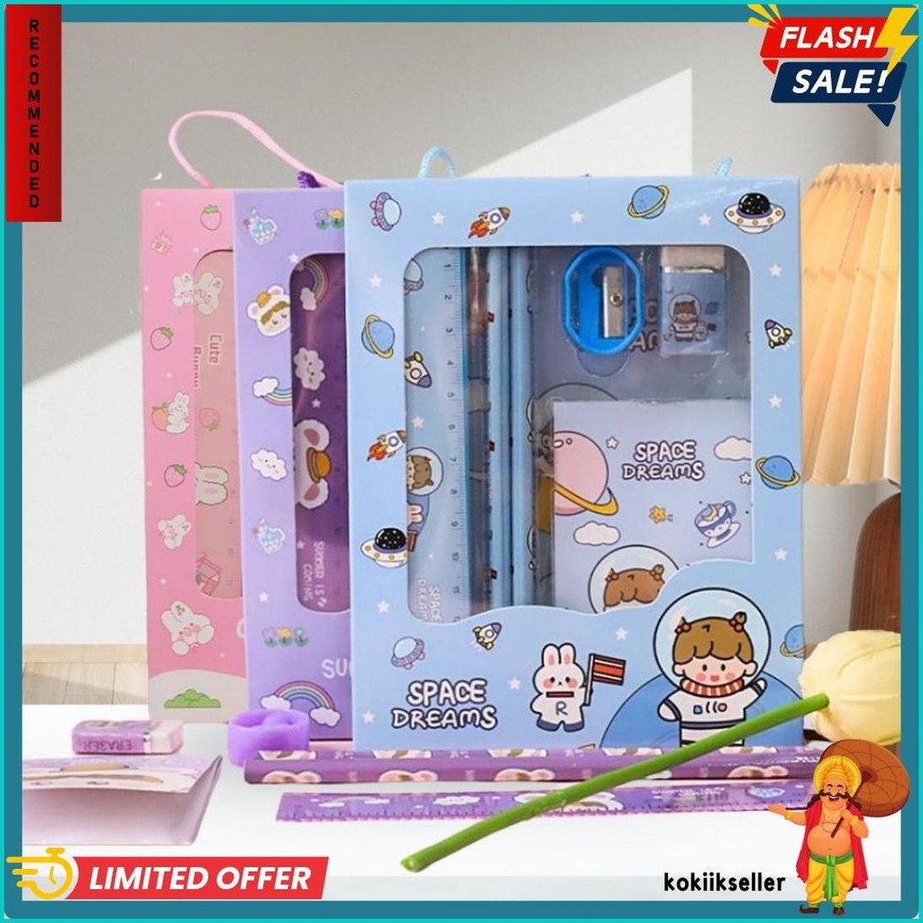 

Mk620 Satu Set Alat Tulis Sekolah Lengkap /Pensil Lucu /Perlengkapan Sd Terlengkap Dan Termurah