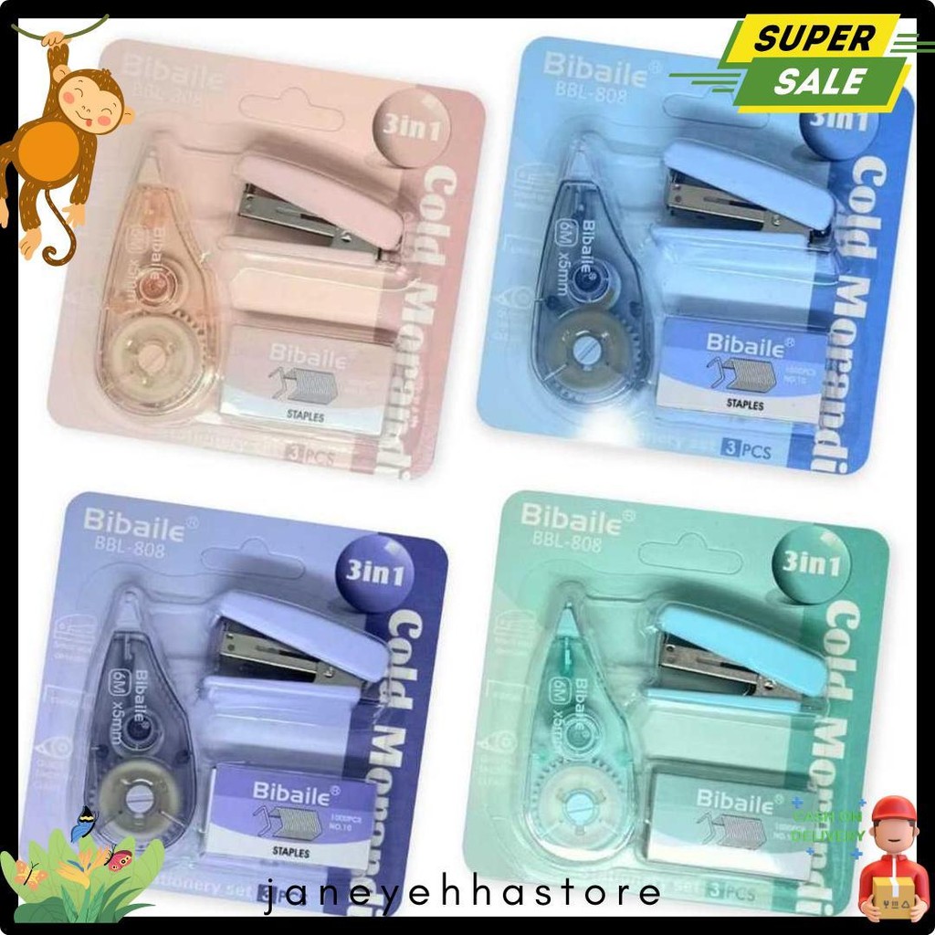 

Osm Jkt S6336 (Random) Set Correction Tape & Stapler / Set Alat Tulis Staples & Pita Koreksi / Perlengkapan Staples & Isi Staples Flash Sale! Diskon Hingga 70%