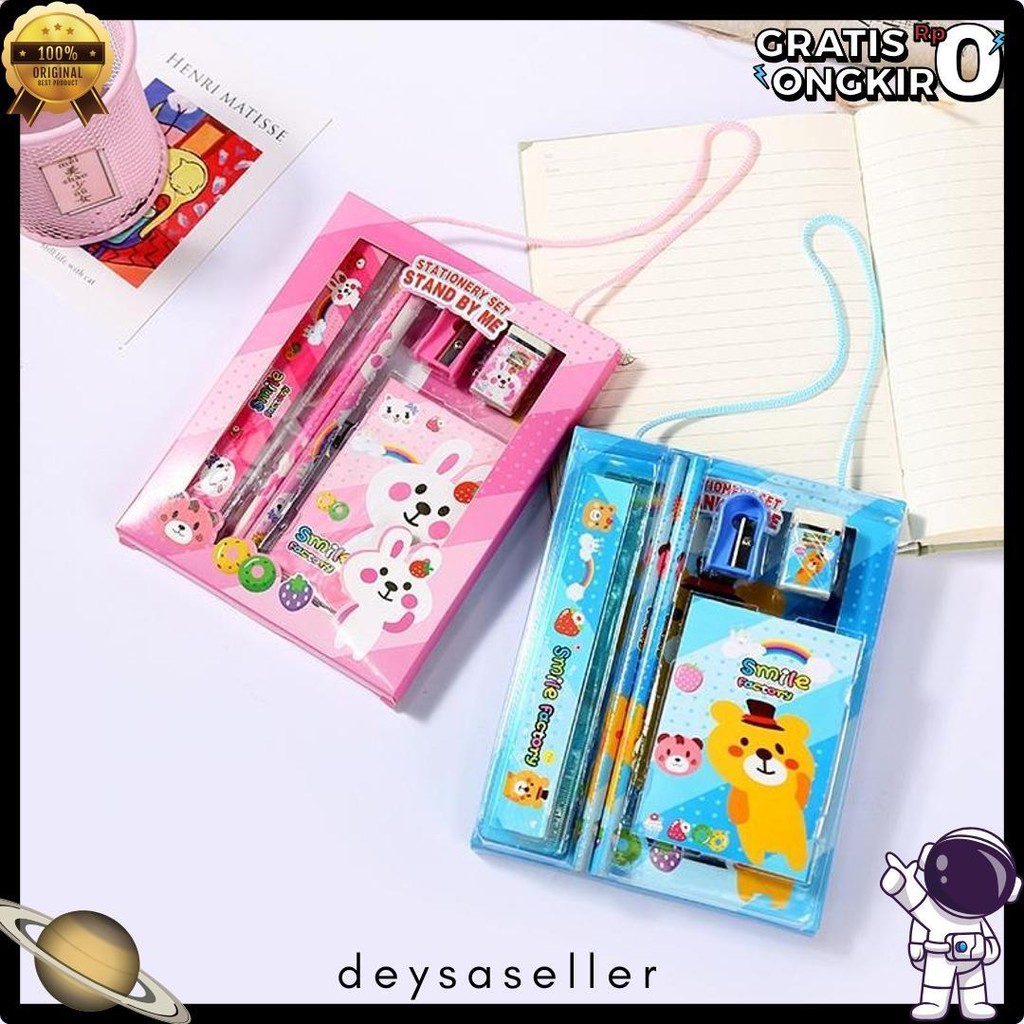 

Alat Tulis Set 6In1 Stationery Set Lucu Karakter Set Perlengkapan Alat Tulis Sekolah Terlaris! Produk Ini Banyak Dicari