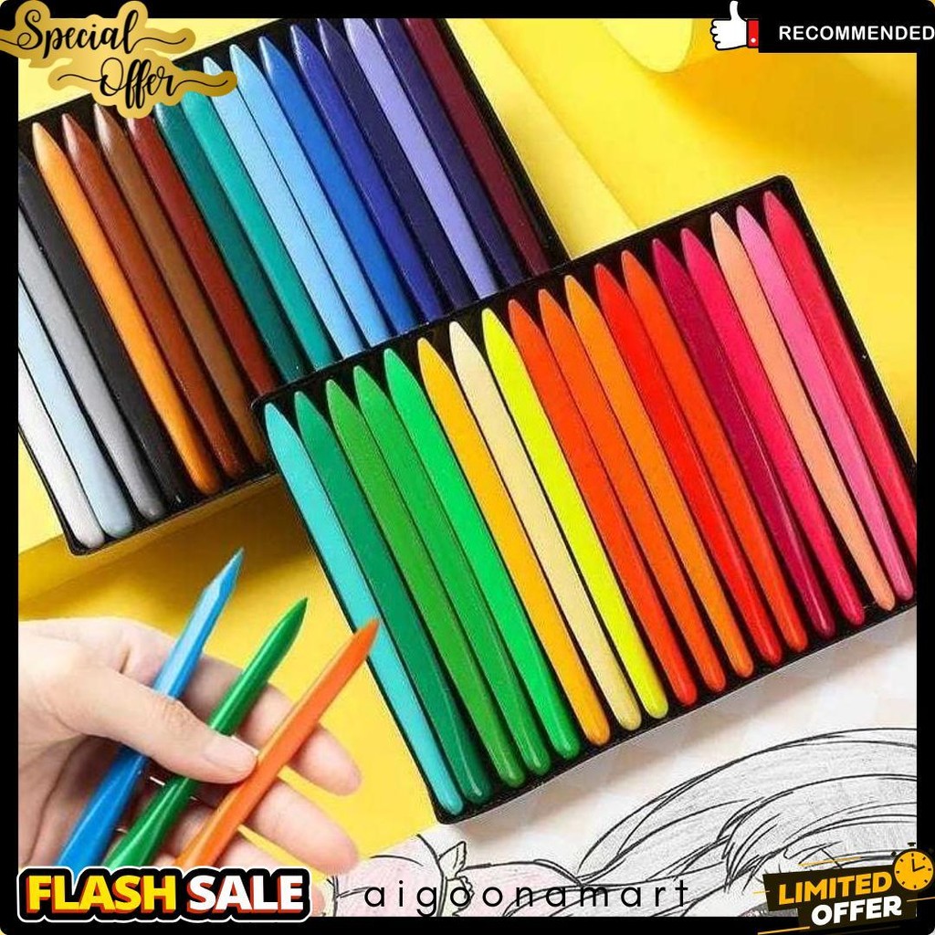 

Djb - Set Crayon Anak 36 Warna - Non Toxic, Anti Air, Pensil Warna Untuk Mewarnai Gambar Diskon Setengah Harga