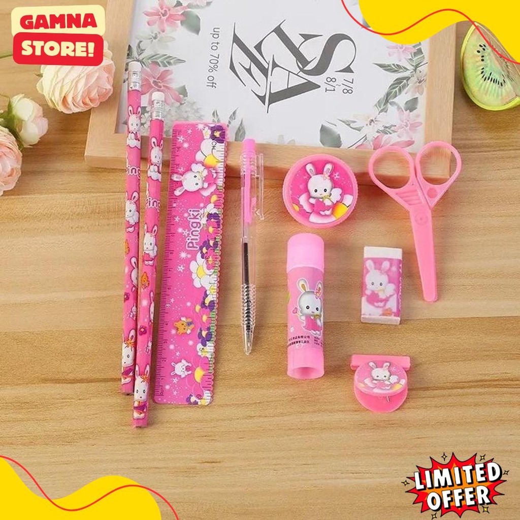 

2009 Pencil Set 9 In 1 Alat Tulis Sekolah Anak Lengkap Flash Sale! Diskon Hingga 70%
